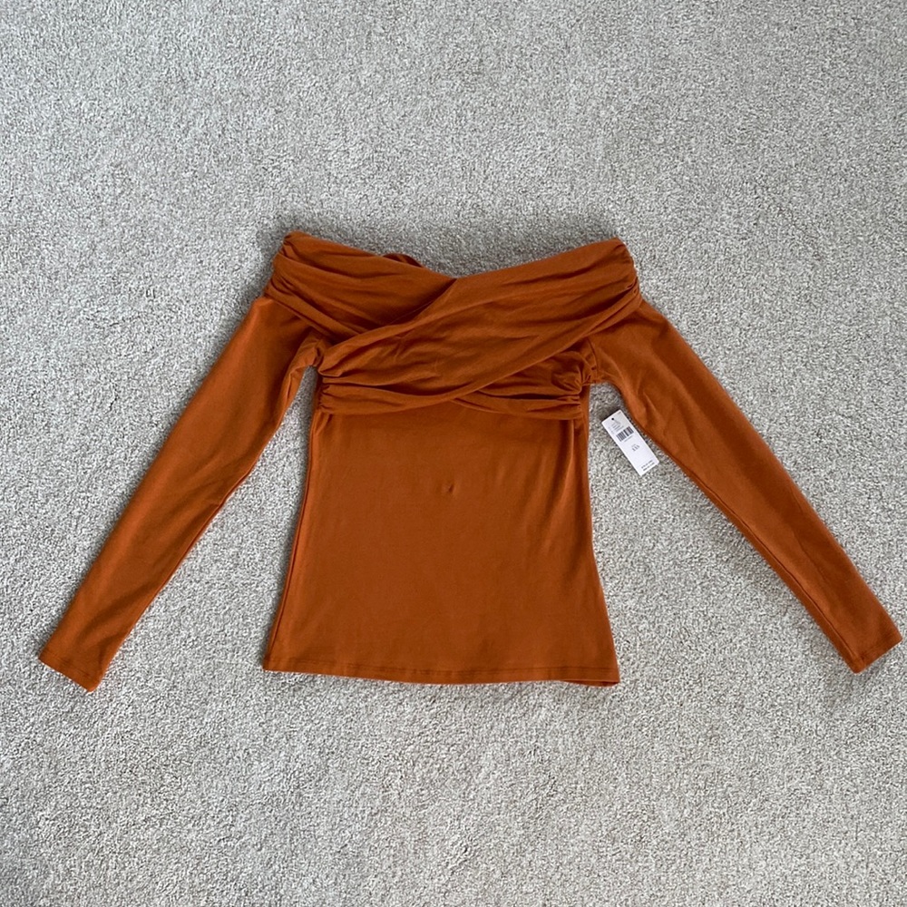 Maeve Bow Back Wrap Top - Picture 2 of 7